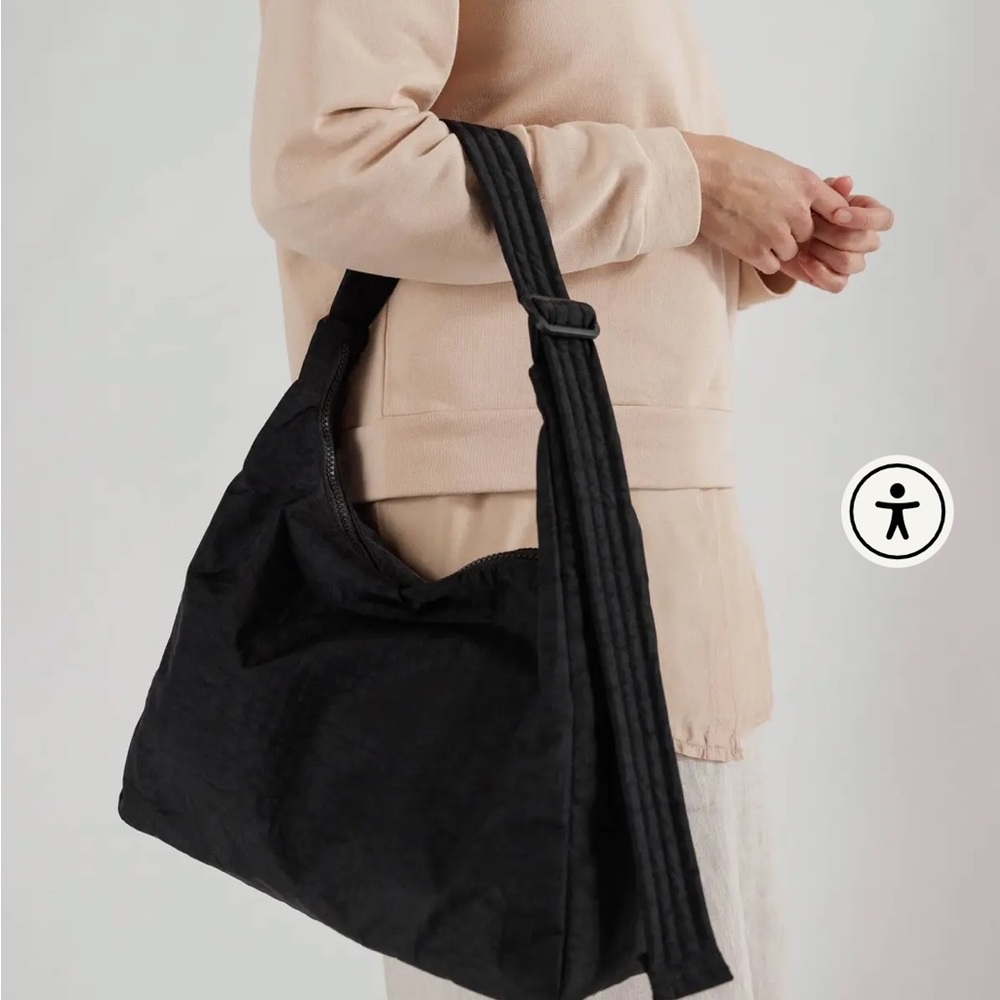 BAGGU Black Nylon Shoulder Bag